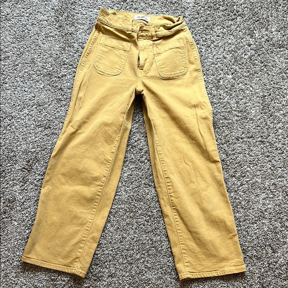 Vibrant Yellow Wide-Leg Trousers